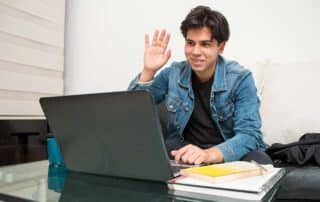 A student succeeding in online school. Is online school right for your child?