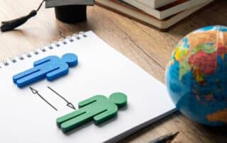 Illustration of two education pathways showing the difference between TEFA and ESA options for Texas online students.